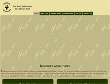 Tablet Screenshot of bushbuckadventures.com